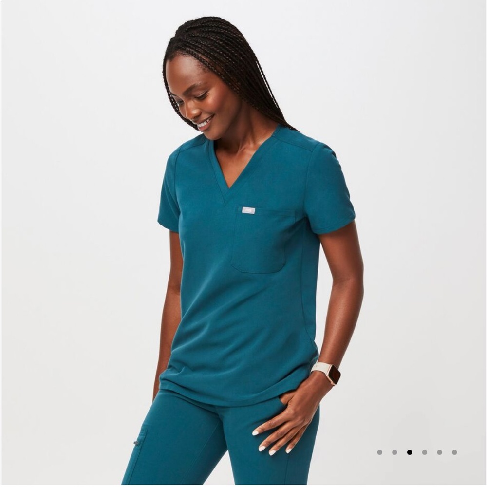 Figs Scrubs - Caribbean Blue